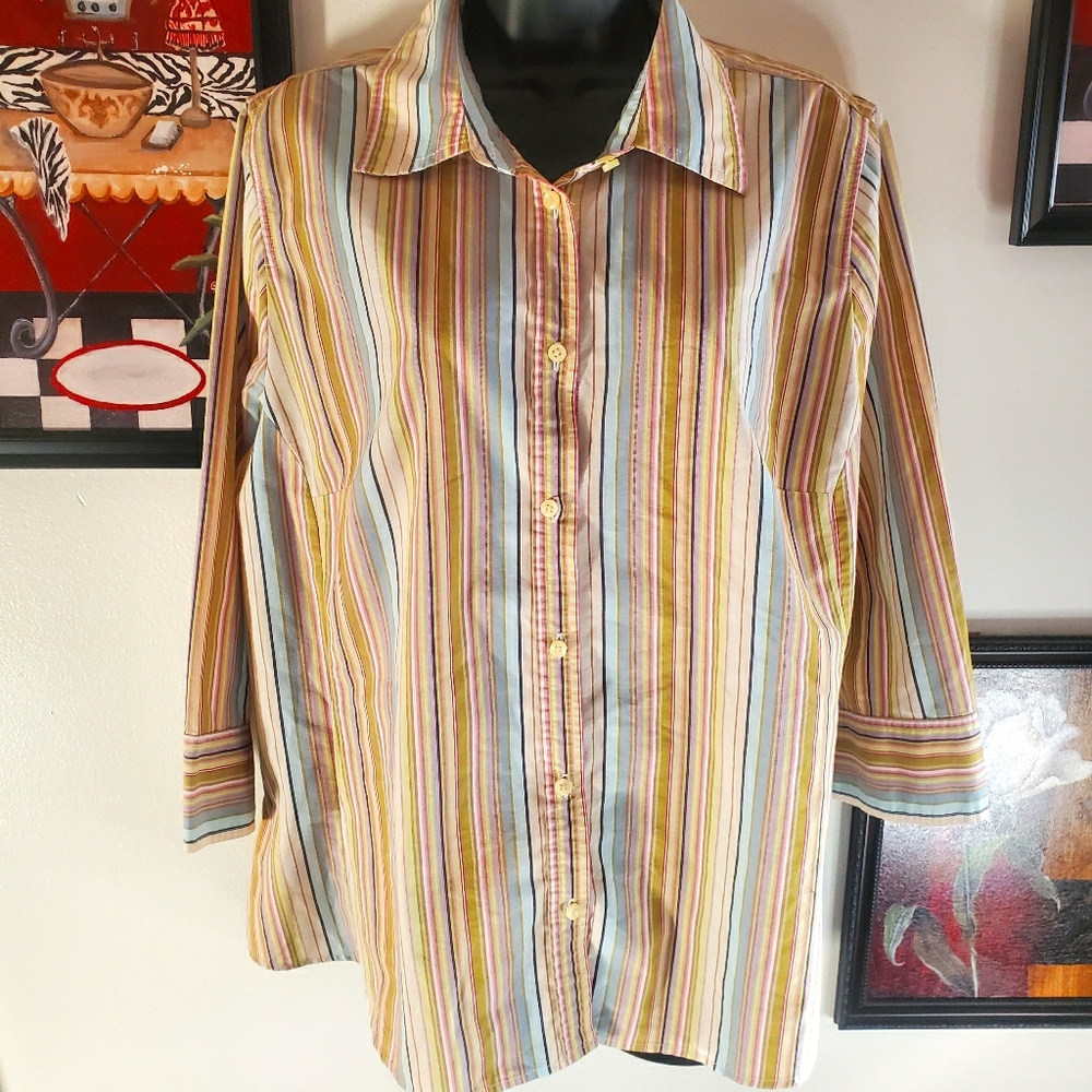 5/$20 Plus size Merona button down